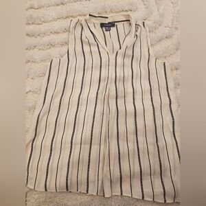 Primark Cream and Black Striped Top